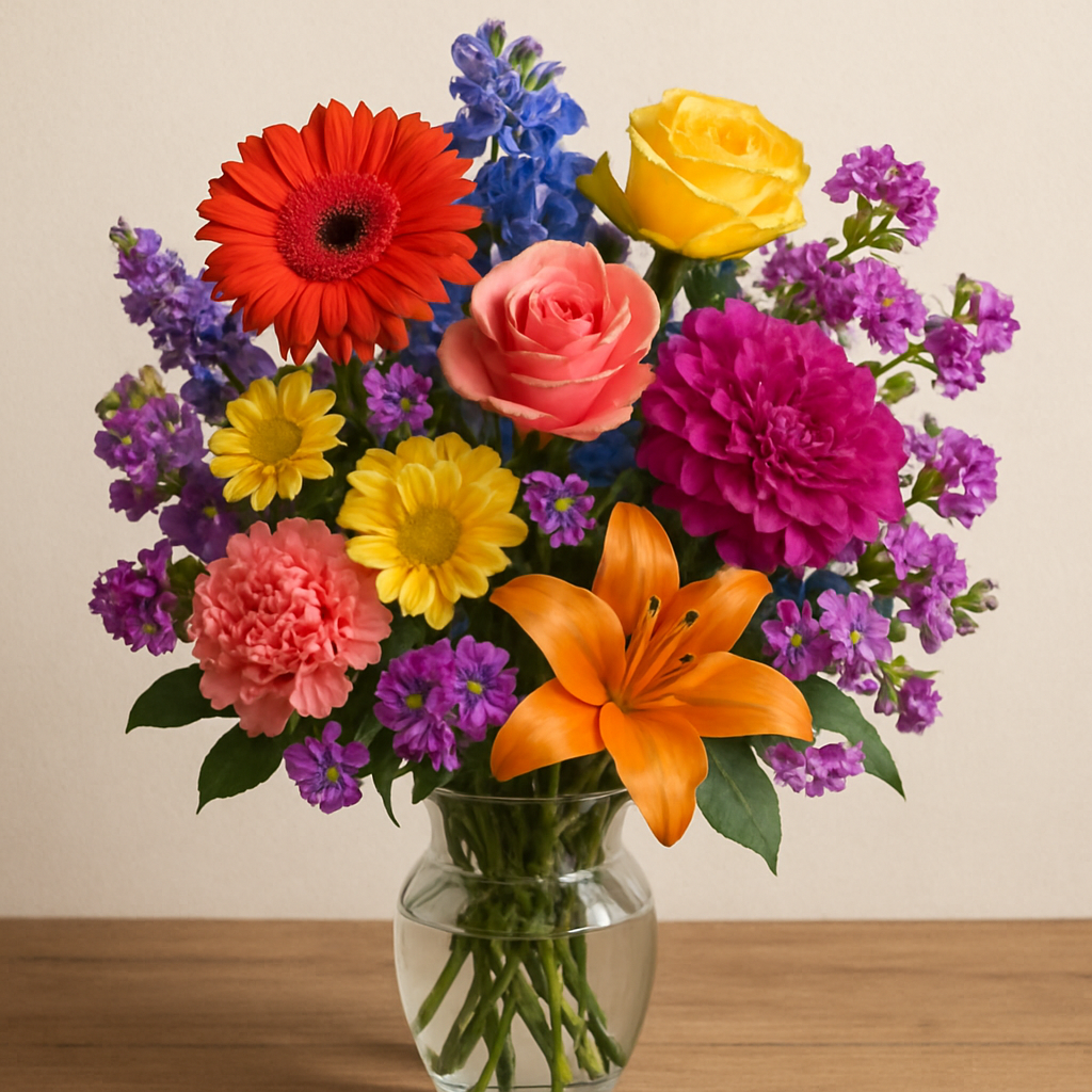 Beautiful bouquet of fresh flowers