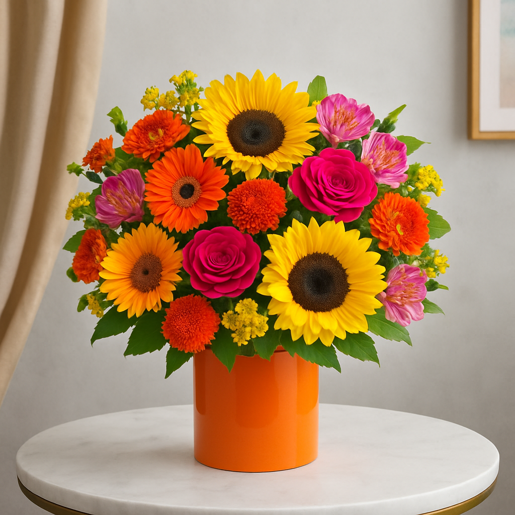 Vibrant flower arrangement